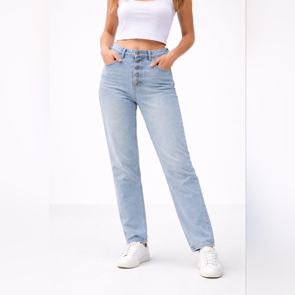 bp High-Rise Button-Fly Boyfriend Jeans
